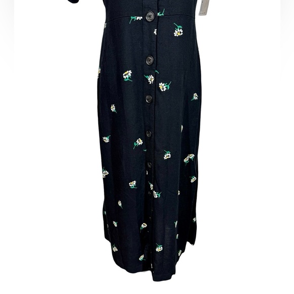 Old Navy Black Floral Midi Dress - Picture 7 of 13